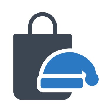 alışveriş glif renk simgesi