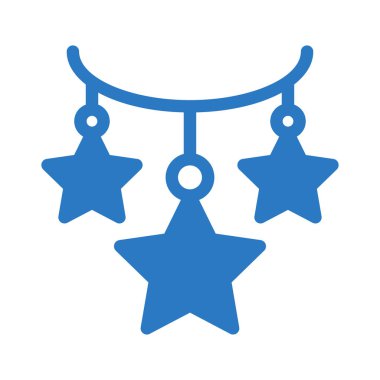 Dekorasyon glif renk simgesi