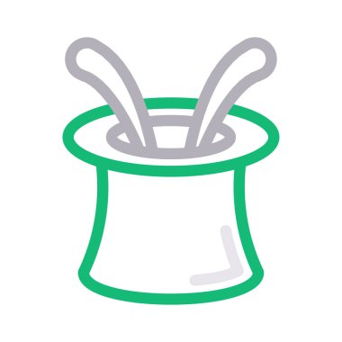 şapka renk çizgisi simgesi