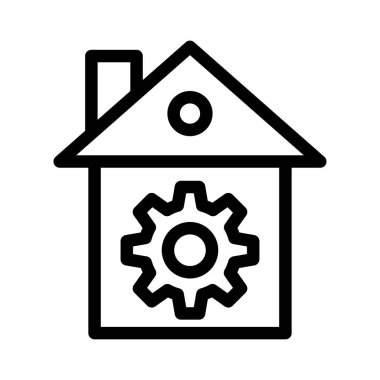 Dişli ince çizgi simgesini