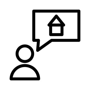 House ince çizgi simgesi