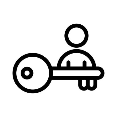 Anahtar ince satırı simgesi