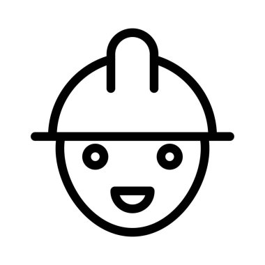 işçi ince çizgi simgesi