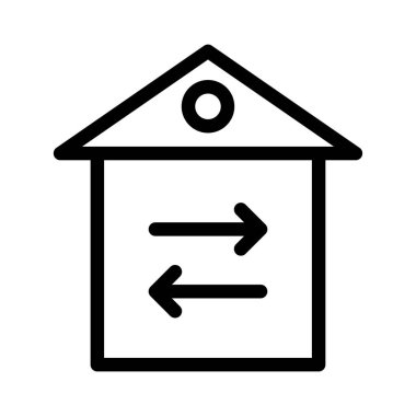 Yön ince çizgi simgesi