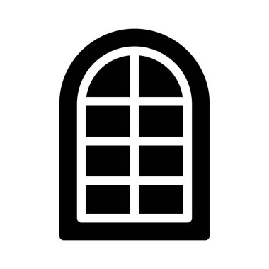 ev glyph düz simgesi