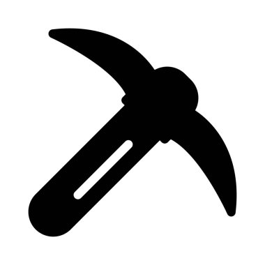 inşaat glyph düz simgesi