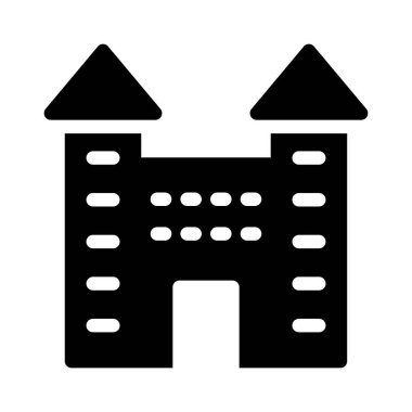 daire glyph düz simgesi