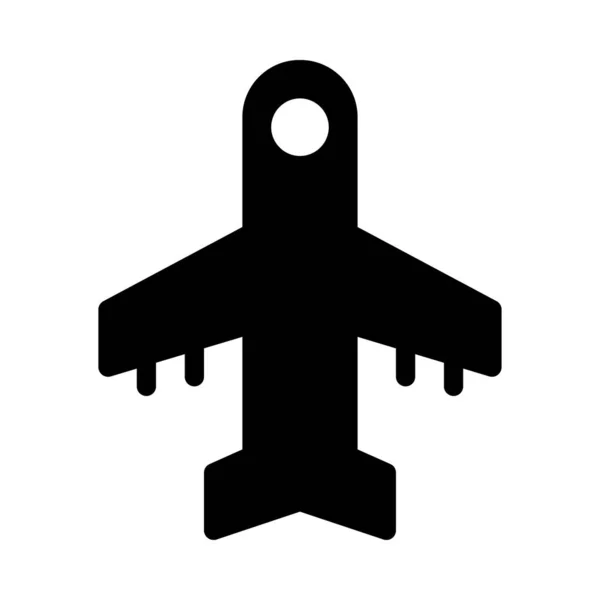 Glifo Airbus Icono Plano — Vector de stock