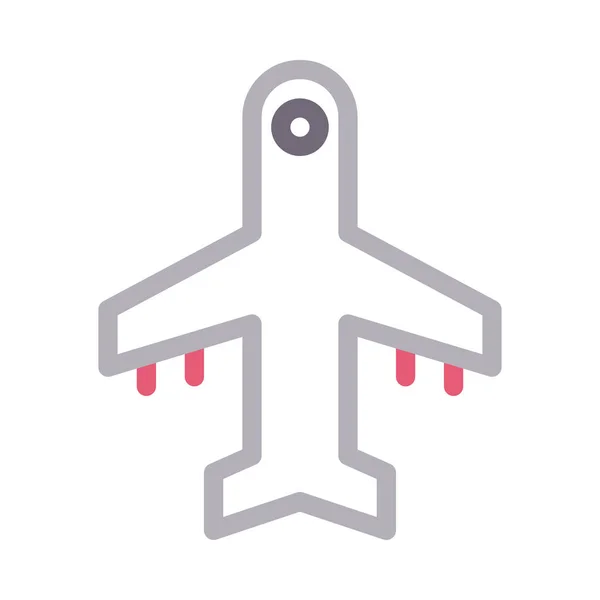 Icono Línea Color Airbus — Vector de stock