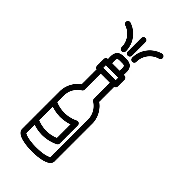 Bière Ligne Mince Icône — Image vectorielle