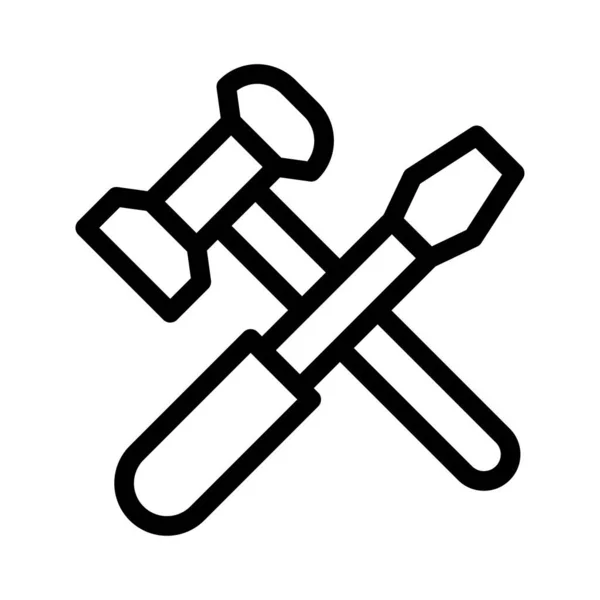 Инструмент Тонкая Линия Значок — стоковый вектор