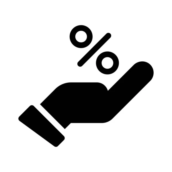 Verkauf Glyph Flat Icon — Stockvektor