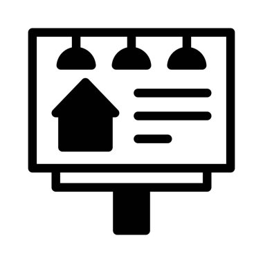 tabela glyph düz simgesi