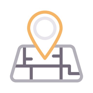 konum renk çizgisi simgesi