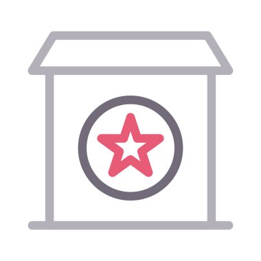 yıldızlı renk çizgisi simgesi