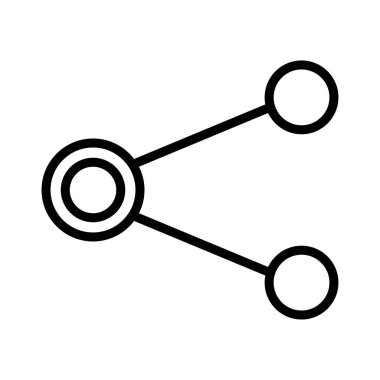 bağlantı ince çizgi vektör simgesi