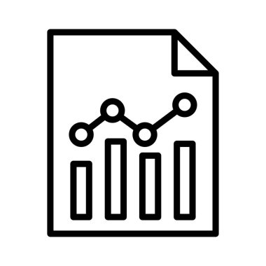 İnce çizgi vektör simgesi rapor et