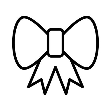 kravat ince çizgi vektör simge