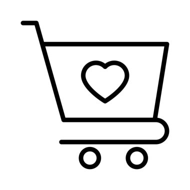 arabası ince çizgi vektör simgesi