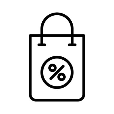 ince çizgi vektör simgesi alışveriş