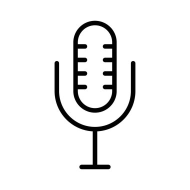 Hoparlör ince çizgi vektör simgesi