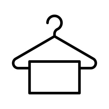 askı ince çizgi vektör simgesi