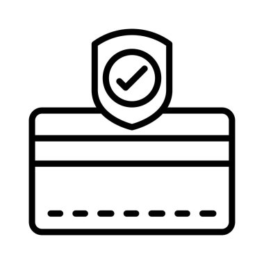 ince çizgi vektör simge ödeme