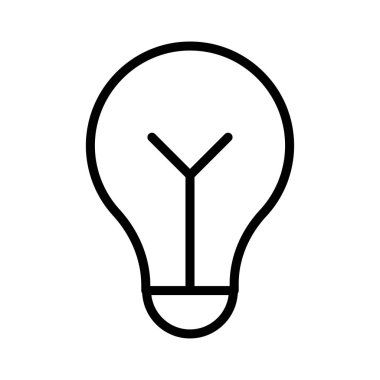 Fikir ince çizgi vektör simgesi