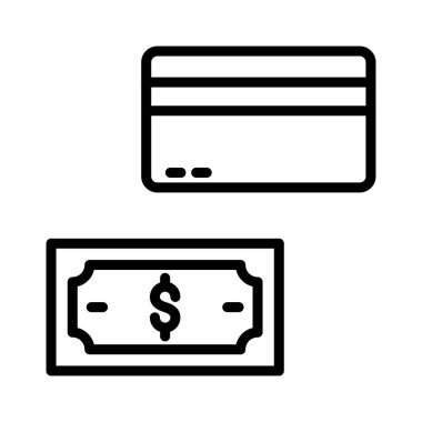 kartı ince çizgi vektör simgesi