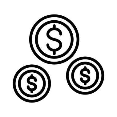 para ince çizgi vektör simgesi