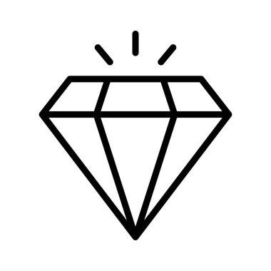 gem ince çizgi vektör simgesi