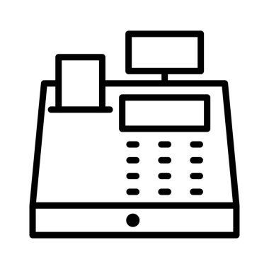 ince çizgi vektör simgesi alışveriş