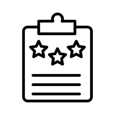 İnce çizgi vektör simge değerlendirme