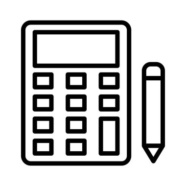 Muhasebe ince çizgi vektör simgesi