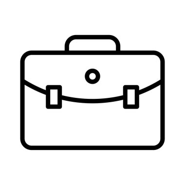 İnce Satır Vektör Simgesi Torbası