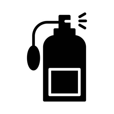 düz koku glif simge vektör