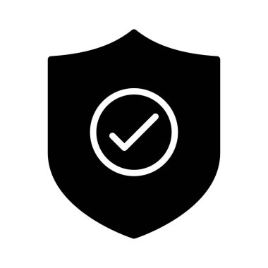 düz karakter kalkan vektör simge