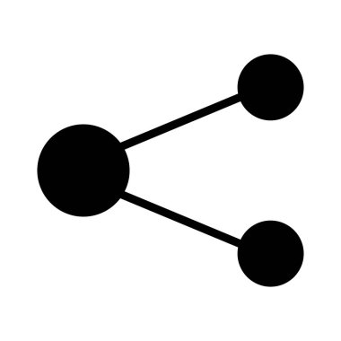 bağlantı glyph düz vektör simgesi