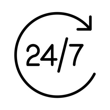 destek glyph düz vektör simgesi