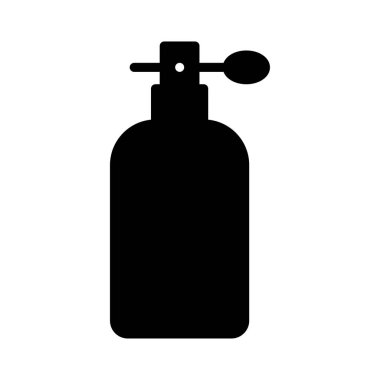 düz koku glif simge vektör