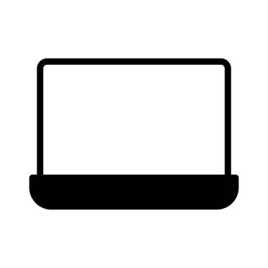 notebook glyph düz vektör simgesi