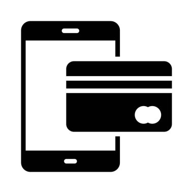 çevrimiçi glyph düz vektör simgesi