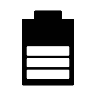 güç glif düz vektör simge