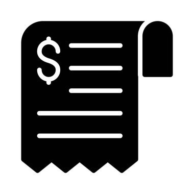 sayfa glyph düz vektör simgesi
