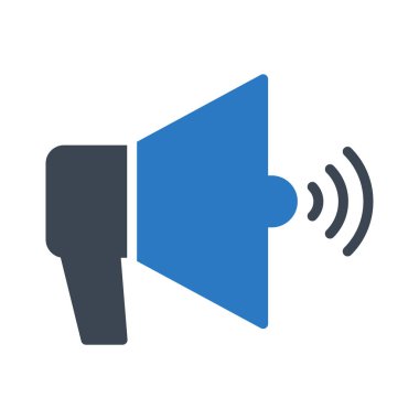 hoparlör glif simge renk vektör