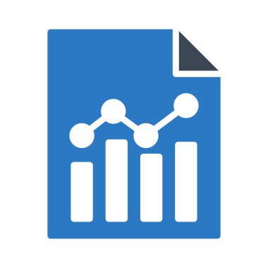 rapor glyph renk vektörü simgesi