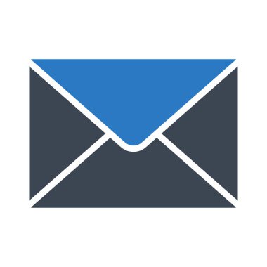 mesaj glyph renk vektör simgesi