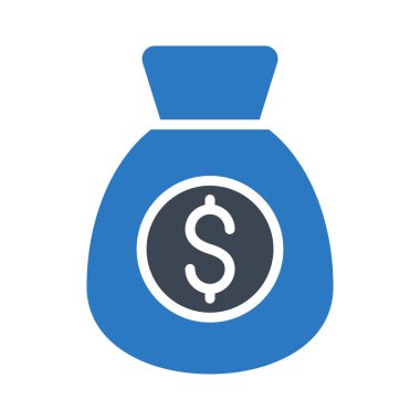 dolar glyph renk vektör simgesi
