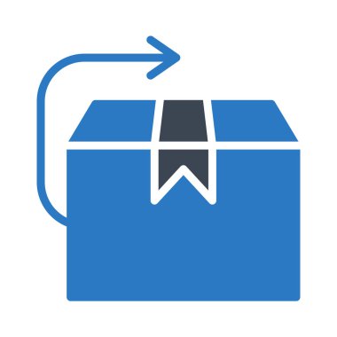 kutu glyph renk vektör simgesi