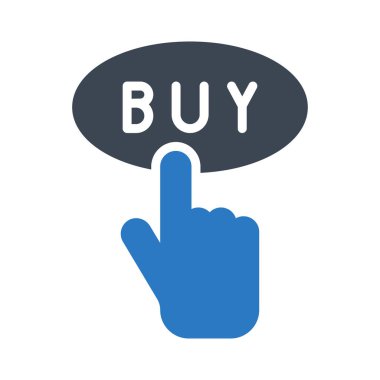 glyph renkli vektör simgesine tıklayın